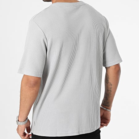 Jack And Jones - Tee Shirt Oversize Waffle Gris