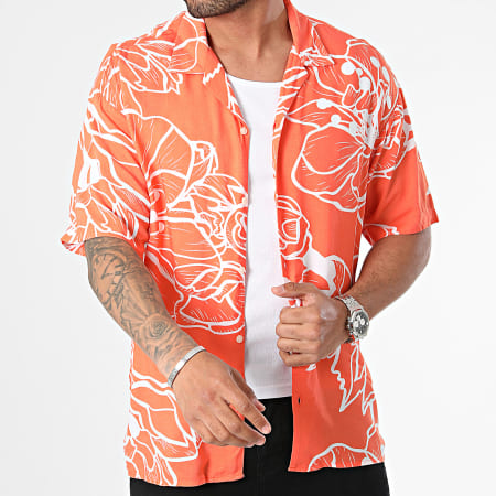 Jack And Jones - Chemise Manches Courtes Jeff Gallery Orange