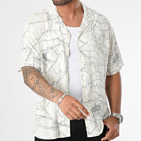Jack And Jones - Chemise Manches Courtes Jeff Gallery Blanc