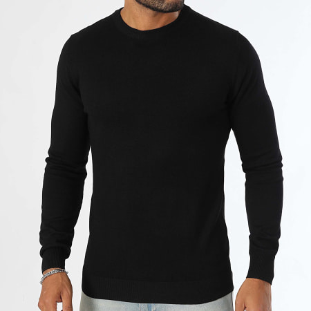 LBO - Pull Col rond 1279 Noir