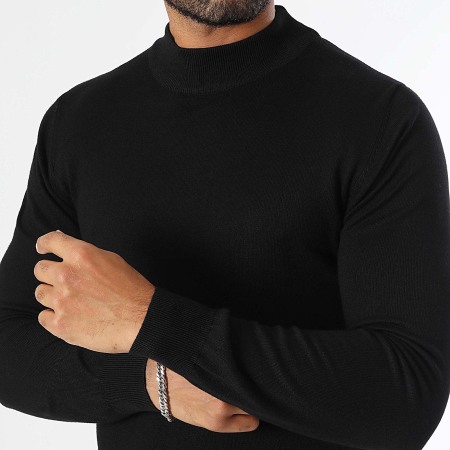 LBO - Jersey con cuello alzado 1280 Negro