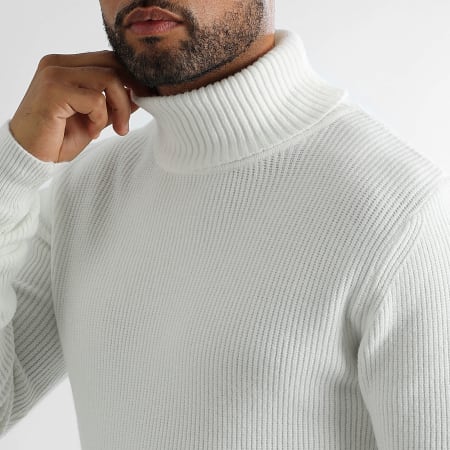 LBO Maglione a collo alto lavorato a maglia 1261 Bianco Ryses