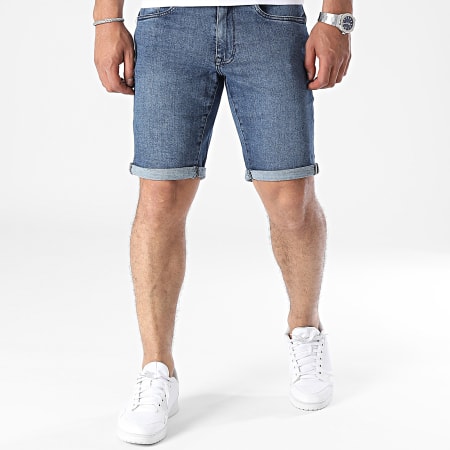 Petrol Industries - SHO026 Blauw Denim Regular Fit Jean Shorts