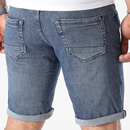 Petrol Industries - SHO026 Blauw Denim Regular Fit Jean Shorts