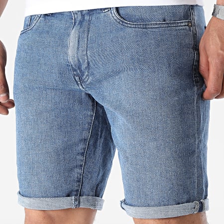 Petrol Industries - SHO026 Blauw Denim Regular Fit Jean Shorts