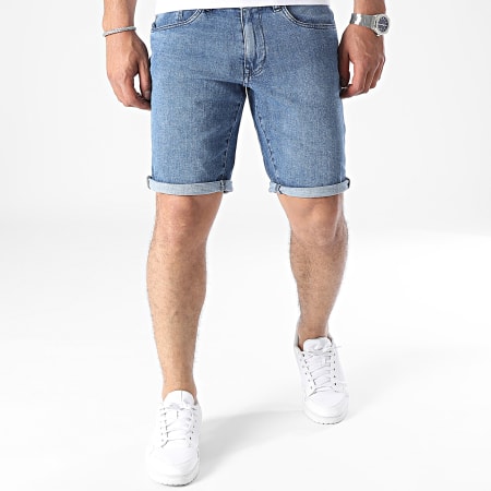 Petrol Industries - SHO026 Blauw Denim Regular Fit Jean Shorts