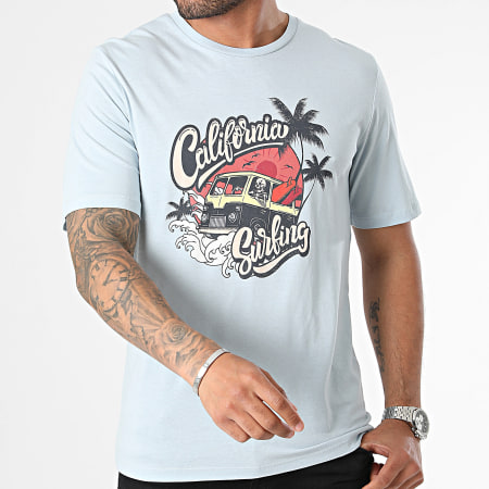 Produkt - Tee Shirt Summer Skull Bleu Clair