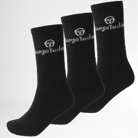 Sergio Tacchini - Lot De 3 Paires De Chaussettes 93230832 Noir