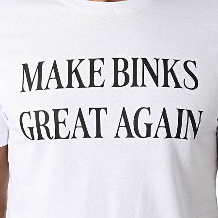 Old Pee - T-shirt Make Binks Great Again Wit Zwart