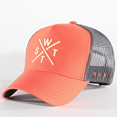 Watts - Cappello Trucker Tribe Grigio Arancione