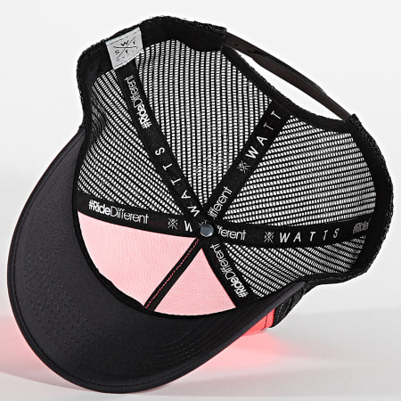 Watts - Casquette Trucker Tribe Rouge Fluo Noir