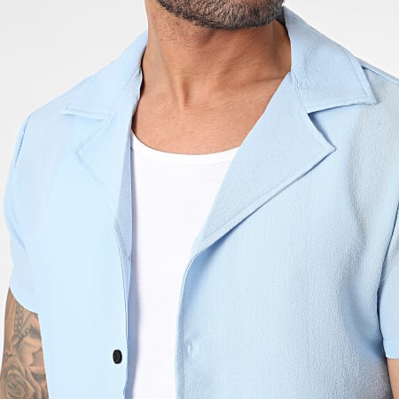 Zayne Paris  - Camisa azul claro de manga corta