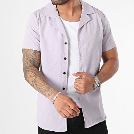 Zayne Paris  - Chemise Manches Courtes Lila