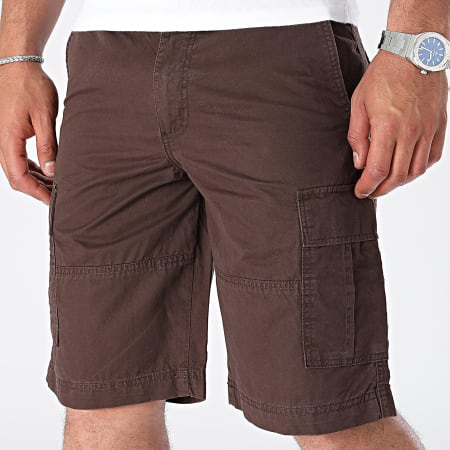 Jack And Jones - Pantalones cortos Cole Campaign Cargo Marrón oscuro