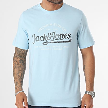 Jack And Jones - Tee Shirt Blulouie Bleu Clair