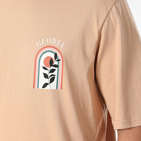 KZR - Maglietta oversize color cammello