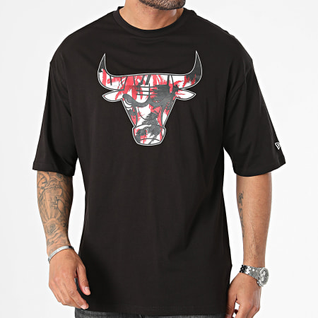 New Era - Tee Shirt Oversize Large Infill Chicago Bulls 60502658 Noir