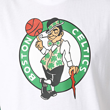 New Era - Camiseta sin mangas en bloque de color de los Boston Celtics 60502657 Blanco