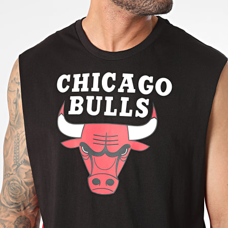 New Era - Chicago Bulls Kleurblok Mouwloos T-shirt 60502591 Zwart