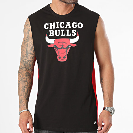 New Era - Chicago Bulls Kleurblok Mouwloos T-shirt 60502591 Zwart