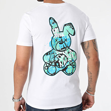 Sale Môme Paris - Tee Shirt Lapin Graffiti Icy Blanc