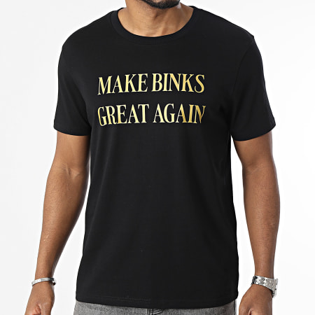 Old Pee - Camiseta Make Binks Great Again Oro Negro