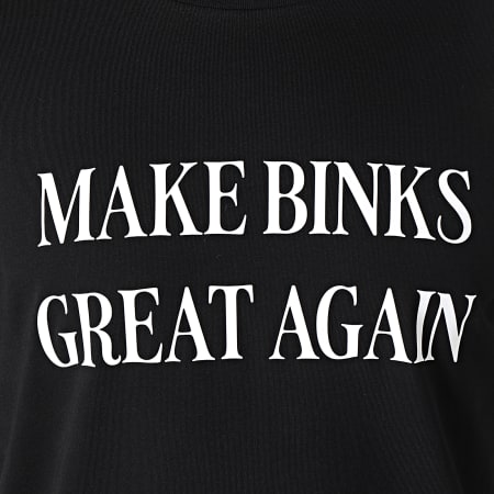 Old Pee - Camiseta Make Binks Great Again Negro Blanco