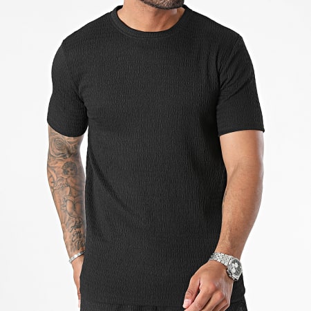 Zelys Paris - Ensemble Tee Shirt Et Short Jogging Noir