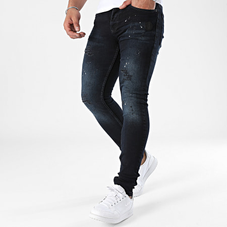 Zelys Paris - Jean Skinny Inavy Bleu Brut