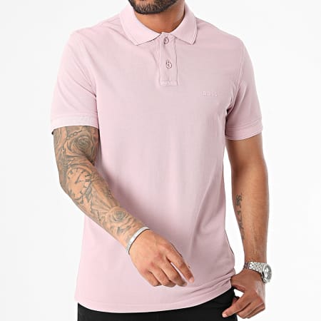 BOSS - Polo Manches Courtes Prime 50507813 Rose