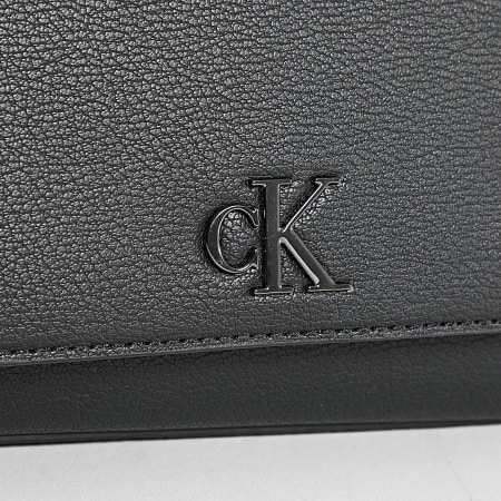 Calvin Klein - Bolso de mujer Minimal Monogram Flap21 2233 Negro