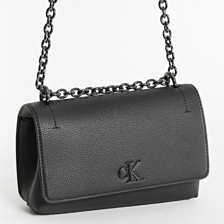 Calvin Klein - Vrouwenhandtas Minimal Monogram Flap21 2233 Zwart