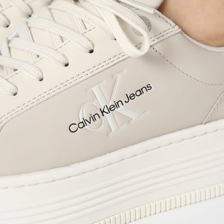 Calvin Klein - Bold Platform Low Lace 1516 Eggshell Creamy White Zapatillas Mujer
