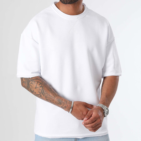 LBO - Oversize Tee Shirt Large Destroy 1242 Blanco