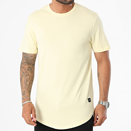 Only And Sons - Camiseta oversize Matt Longy Amarillo claro