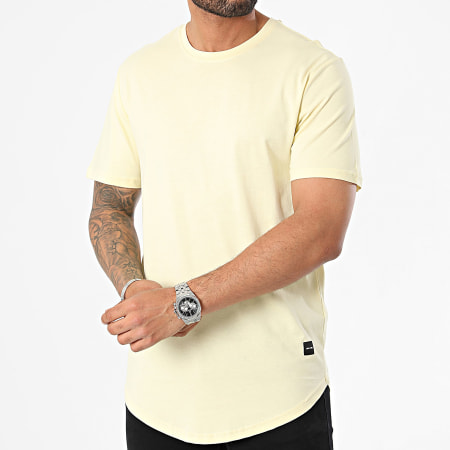 Only And Sons - Camiseta oversize Matt Longy Amarillo claro