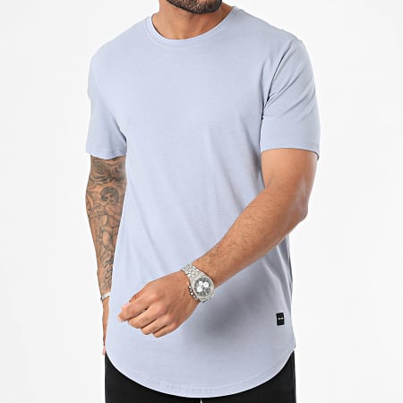 Only And Sons - Oversized Matte Longy Tee Lichtblauw