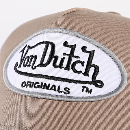 Von Dutch - Casquette Trucker Boston 7030091 Blanc Marron