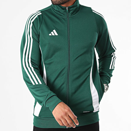 Adidas Sportswear - Veste Zippée A Bandes Tiro 24 IR7500 Vert