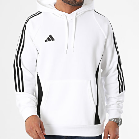 Adidas Sportswear - Sweat Capuche A Bandes Tiro 24 IR7547 Blanc
