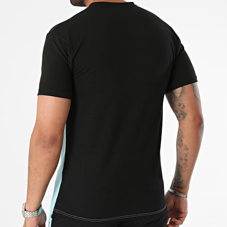 Black Industry - Ensemble Tee Shirt Et Short Jogging Bleu Clair Noir