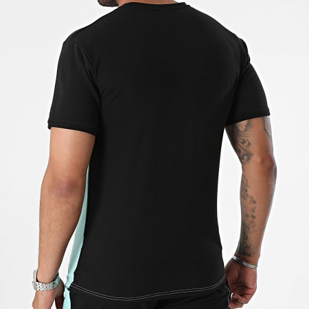 Black Industry - Ensemble Tee Shirt Et Short Jogging Bleu Ciel Noir