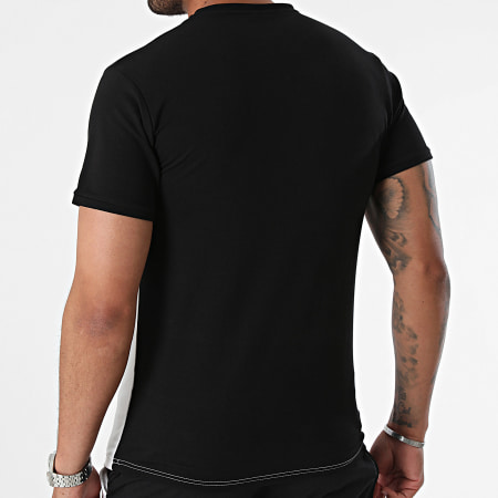 Black Industry - Set van wit-zwart T-shirt en joggingbroek