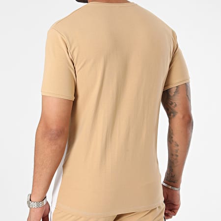 Black Industry - Camel wit T-shirt en joggingshortset