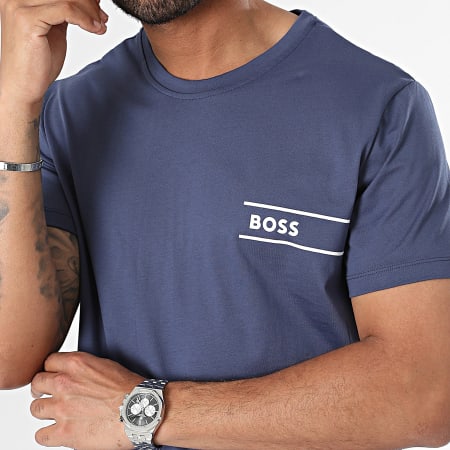 BOSS - Tee Shirt RN24 50517715 Bleu Marine