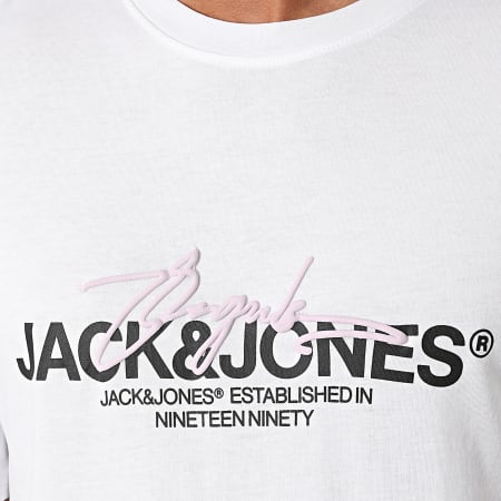 Jack And Jones - Lot De 2 Tee Shirts Aruba Beige Blanc