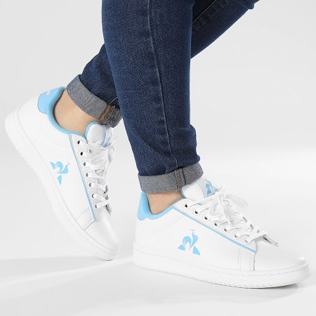 Le Coq Sportif - Baskets Femme Court Clean 2410758 Optical White Baltic Sea