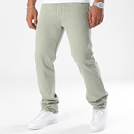 Levi's - Jean Slim 501® Original Bleu Vert Kaki