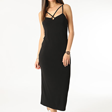 Only - Vrouwen Misty Zwarte Maxi Dress