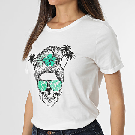 Only - Tee Shirt Femme Sally Blanc